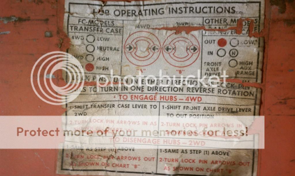 Hinson seat belts and Cutlass locking hub decal ECJ5